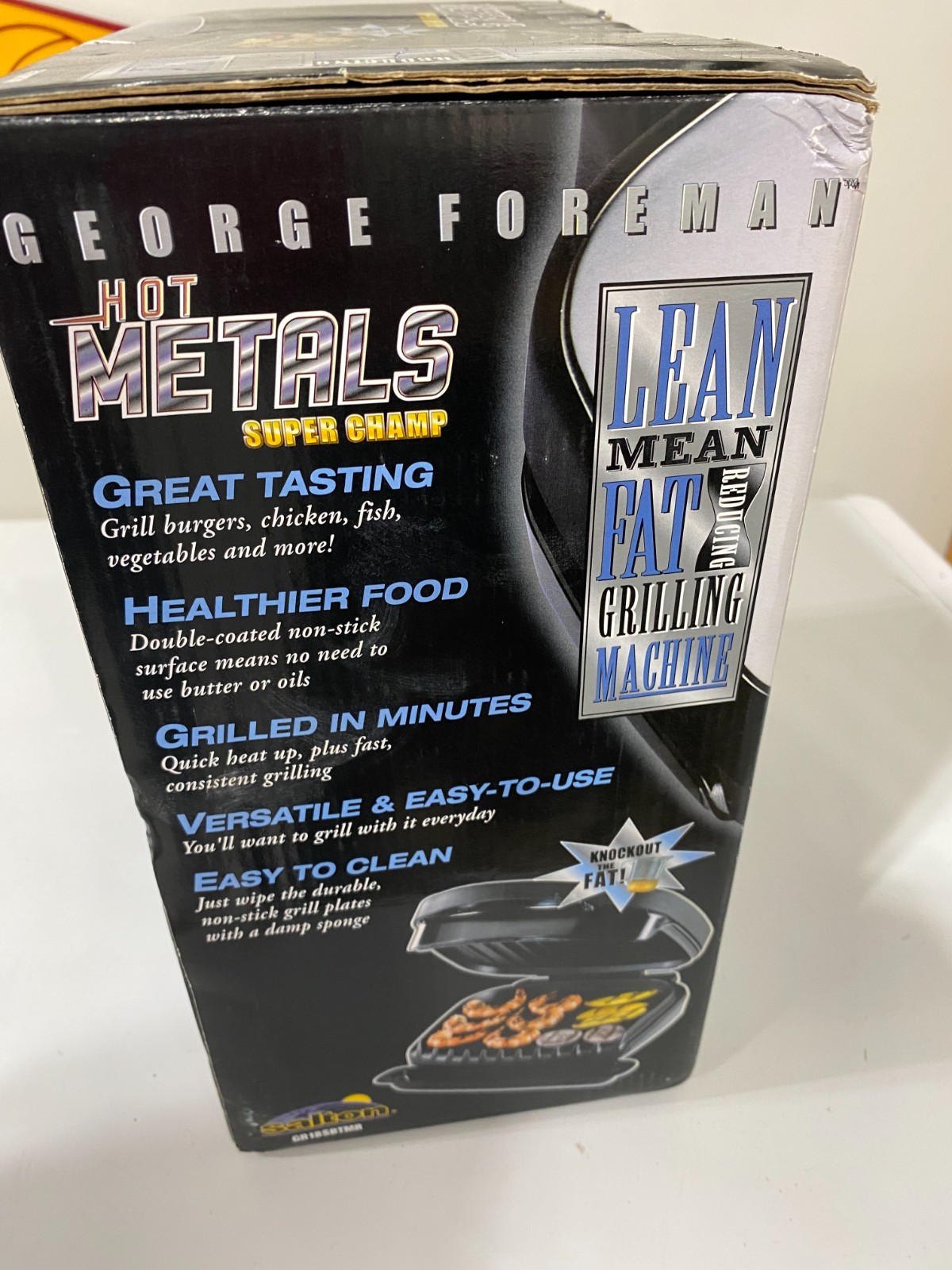 George Foreman Grilling Machine Household Use GR18SBTMR Open box