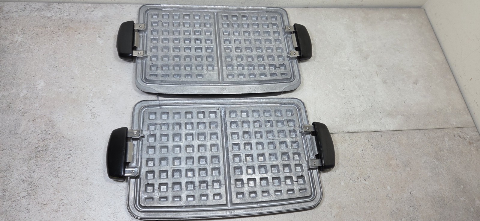 George Foreman EVOLVE Grill Non-Stick Waffle Set TSK-2610 #1#3 Lower & Upper OEM