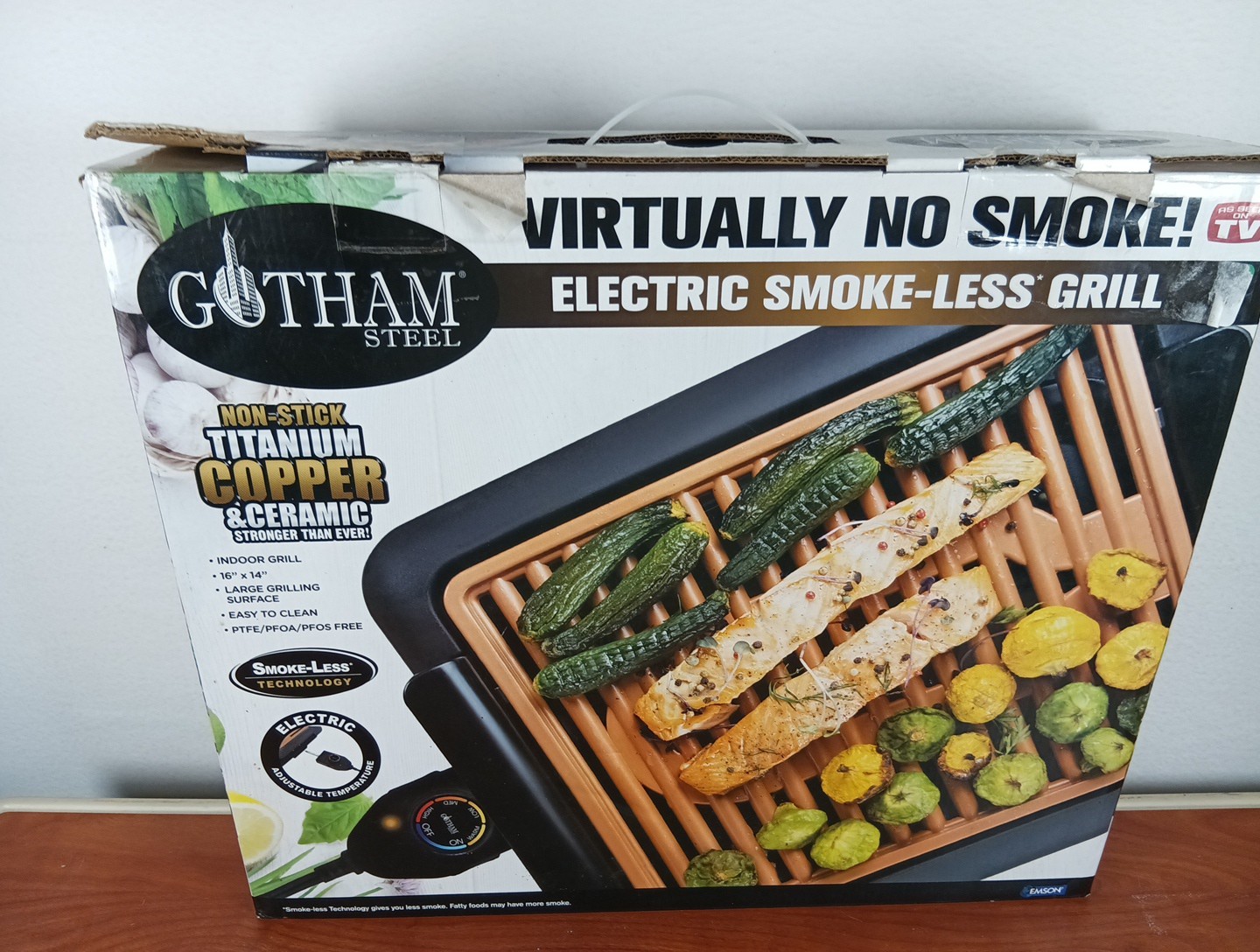 Gotham Steel 1618 Indoor Electric Grill – Black