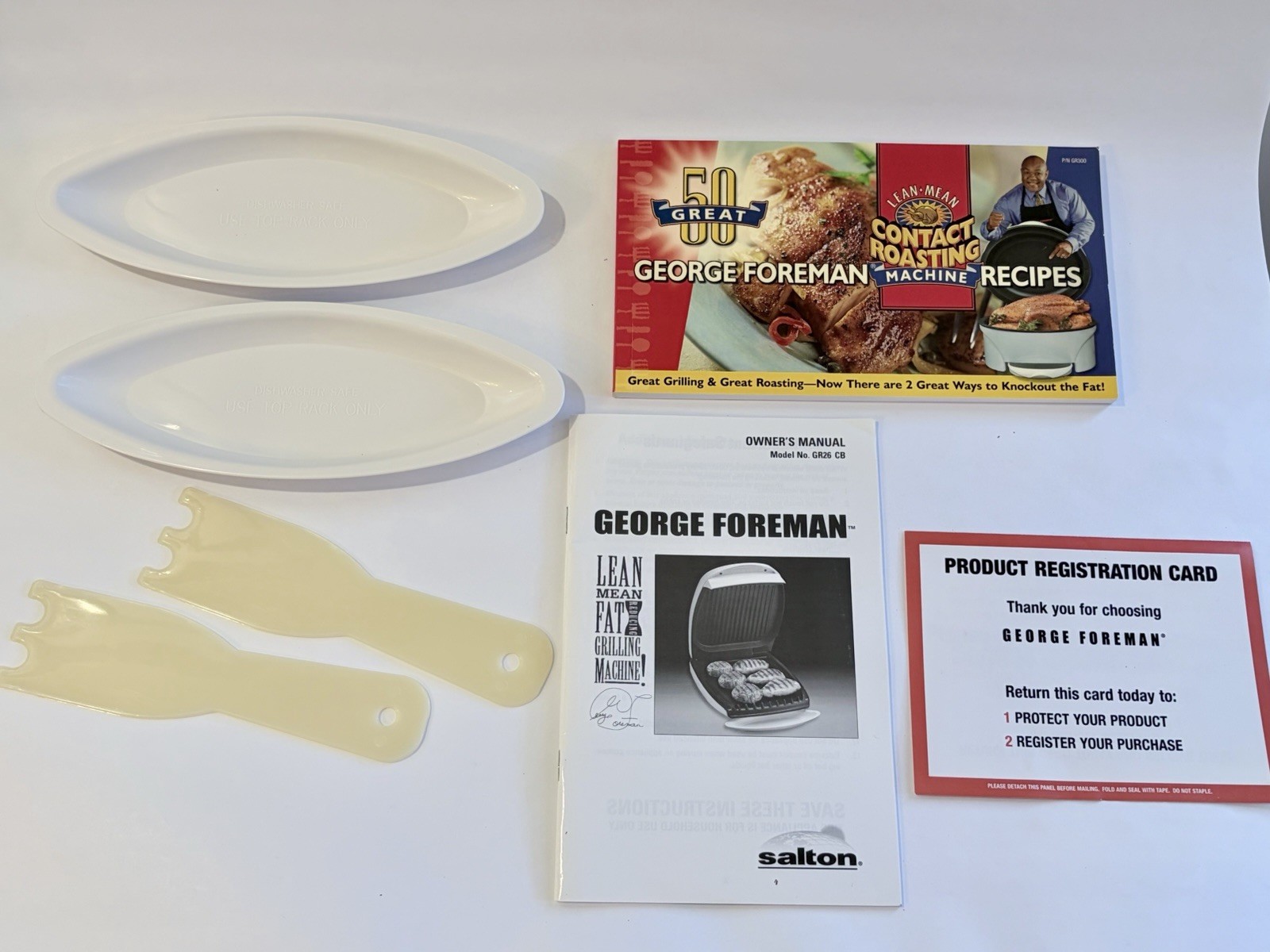 George Foreman lean mean fat grilling machine GR26CB READ – Broken Handle-CLEAN