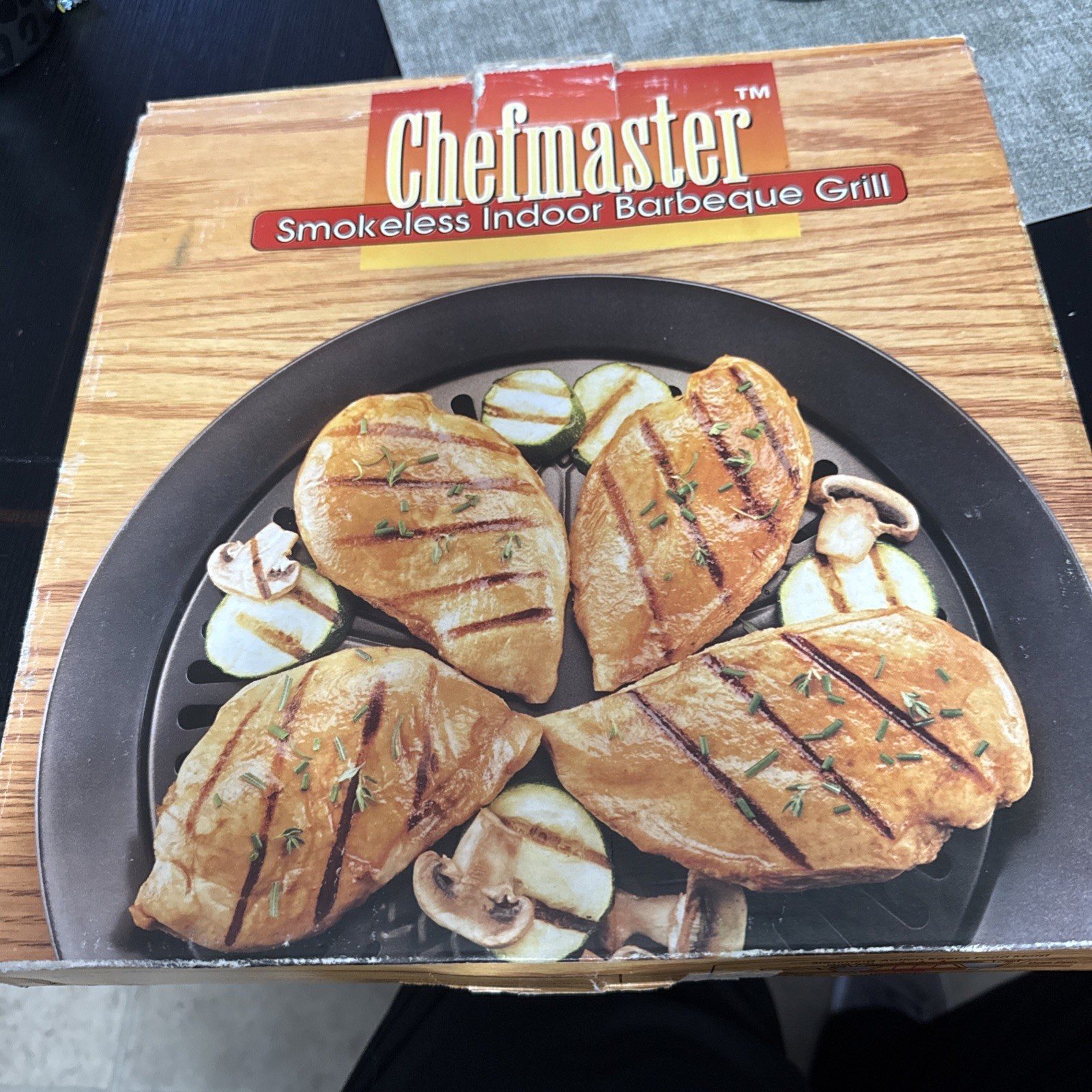 Chef Master Smokeless Indoor Barbecue Grill Black