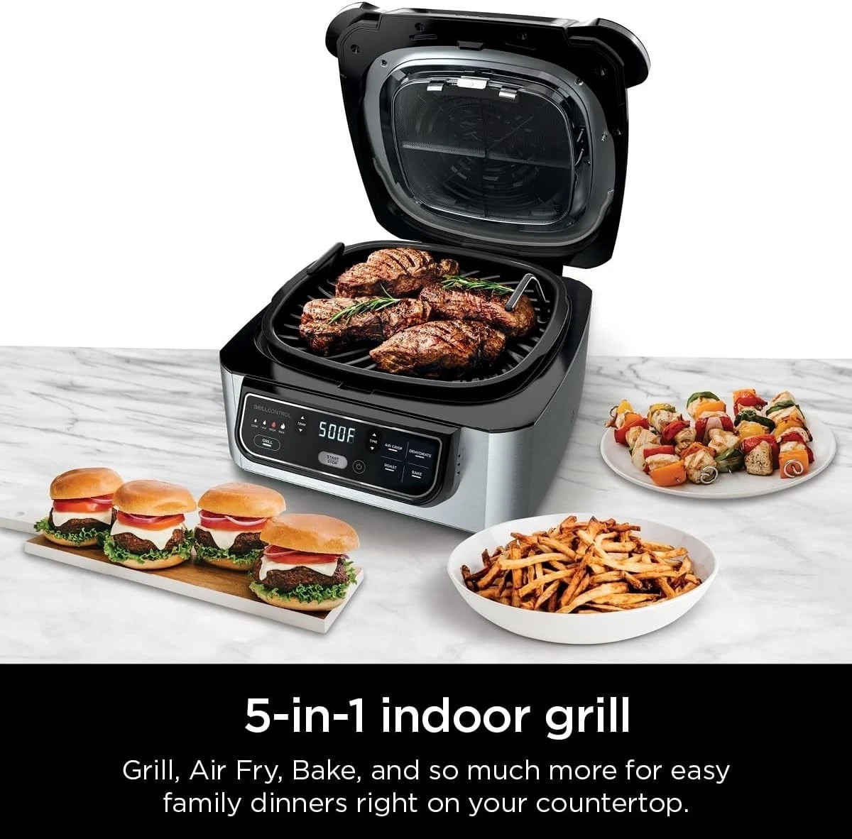 NINJA Foodi AG301 5-in-1, 4 quart Air Fryer Roast Bake Dehydrate Indoor Grill