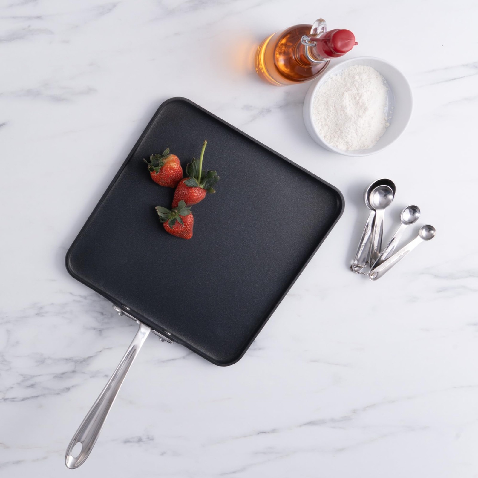 All-Clad HA1 Hard Anodized Nonstick Griddle 11×11 Inch Oven Broiler Safe 500F
