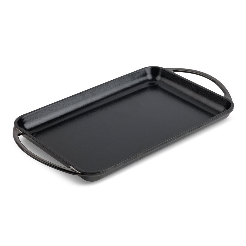 Nonstick Cast Iron Griddle 11 Inch Square Heavy Duty Enameled Cooking Pan New