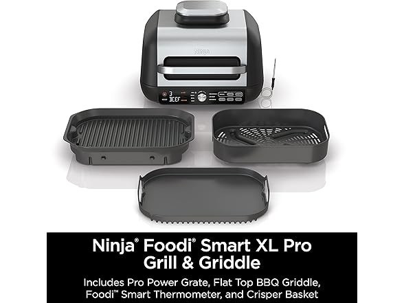 Ninja Air Fryer IG651 Foodi Smart XL Pro 7-in-1 Grill Griddle Air Fryer – NEW
