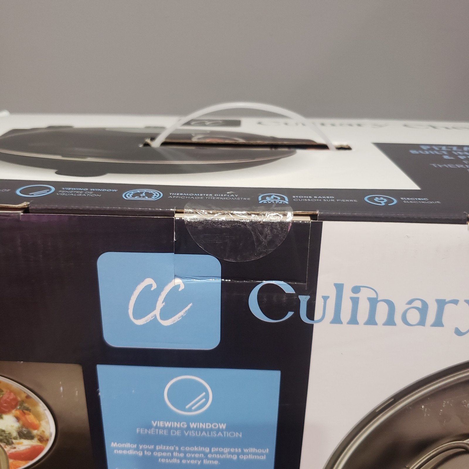 Culinary Chef Indoor Countertop Pizza Oven Pizza Stone High Temperature New