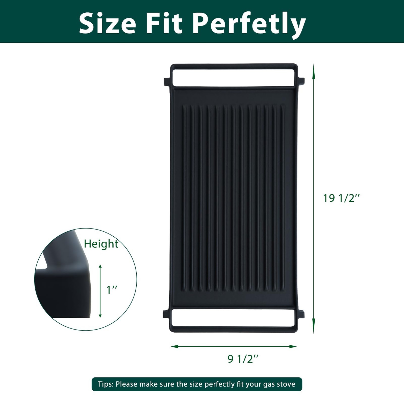 WB31X24998 WB31X24738 GE Gas Stove Griddle Replacement JXGRILL1 Reversible Cast