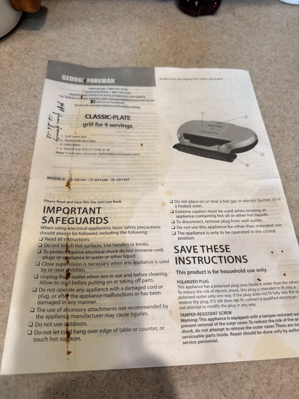 George Foreman Evolve Red Grill System