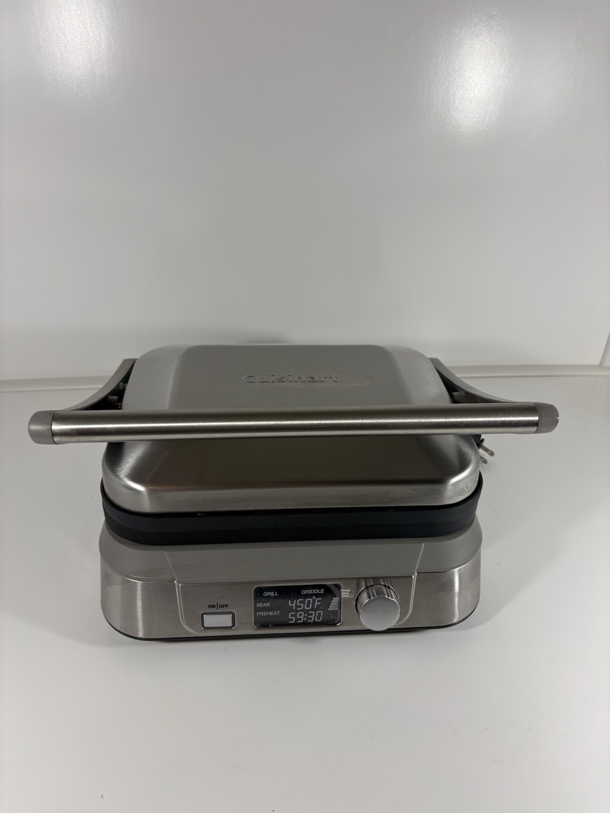 Cuisinart Electric Griddler Food Press FIVE – GR-5B 5-in-1 LCD Display
