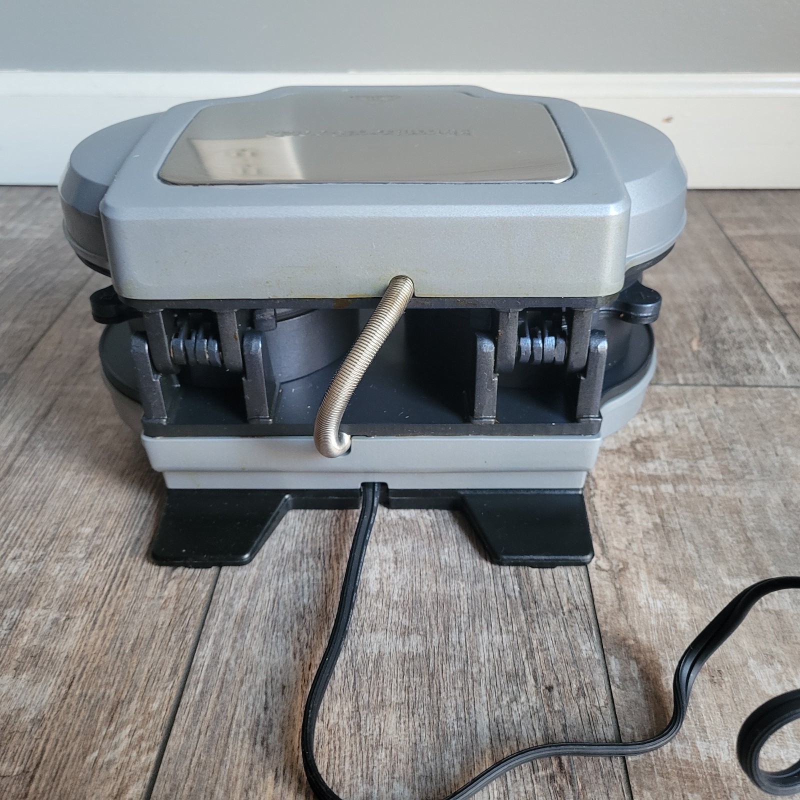 Hamilton Beach Grey Dual Breakfast Sandwich Maker Timer Tested Good ST30