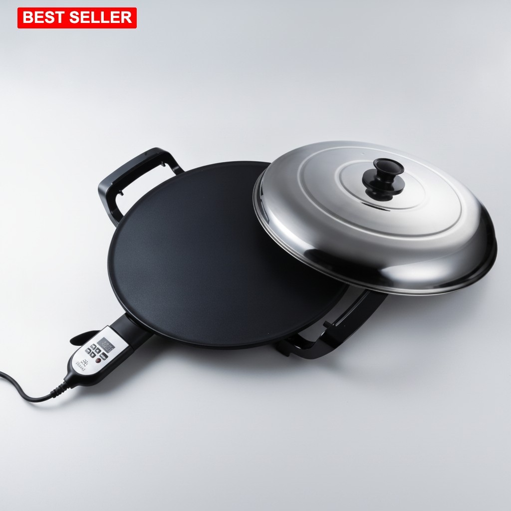 Electric Griddle 18.5 Inch Non Stick Surface Adjustable Digital Heat Control …