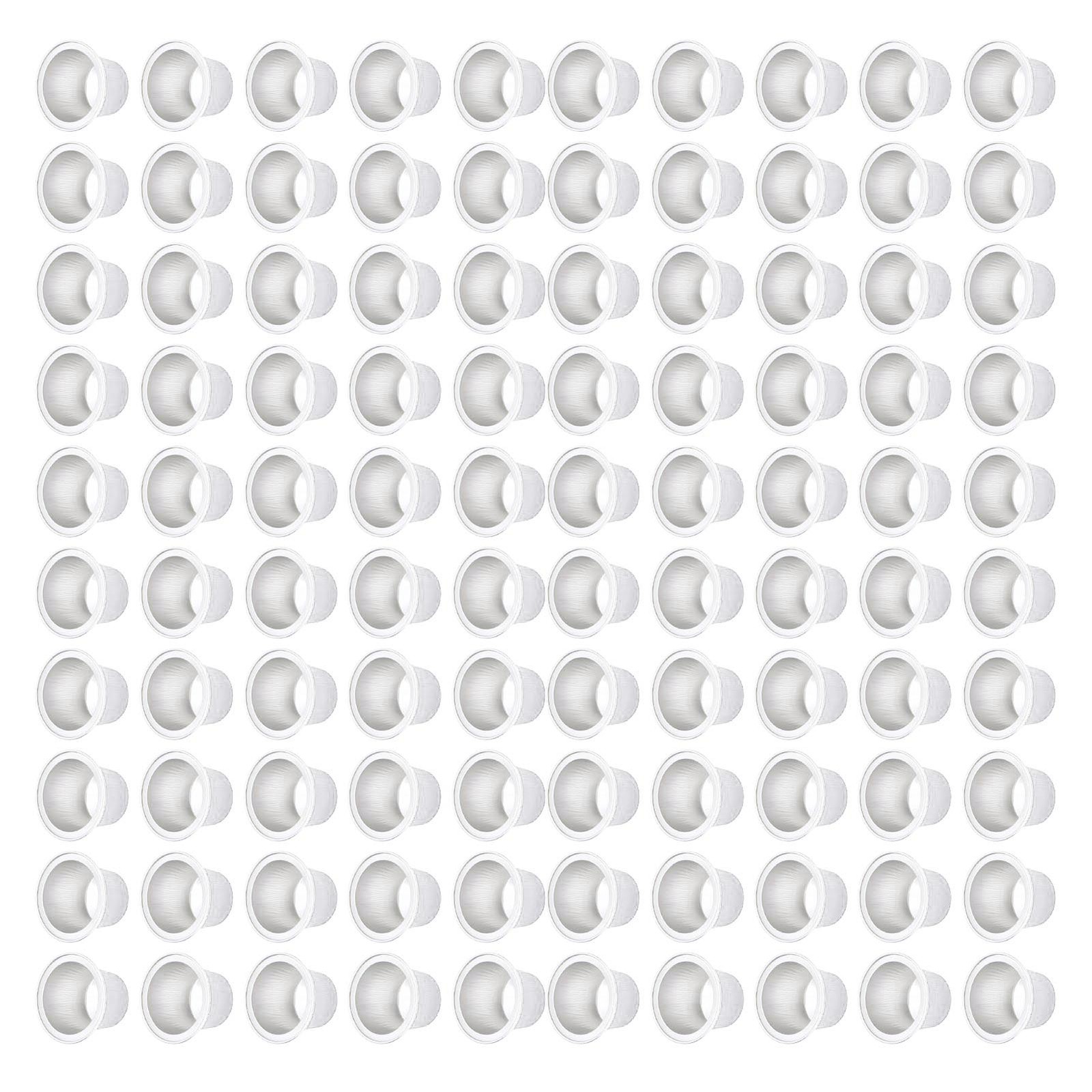 100 Pcs 15ml Empty Coffee Capsule Cups Aluminum Foil Refillable Coffee Capsu CHU