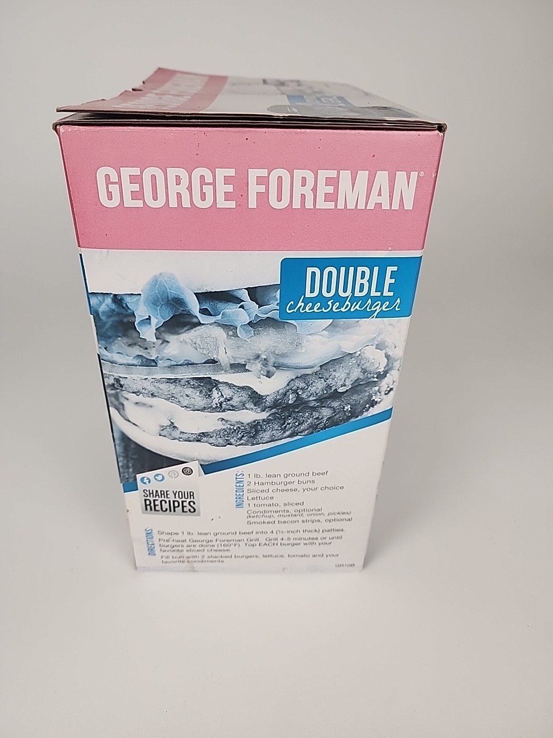 George Foreman Grill And Panini Non-Stick Coating 2 Serving Grill New