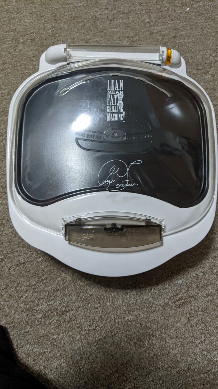 GEORGE FOREMAN LEAN MEAN GRILLING MACHINE MODEL GR10ABW