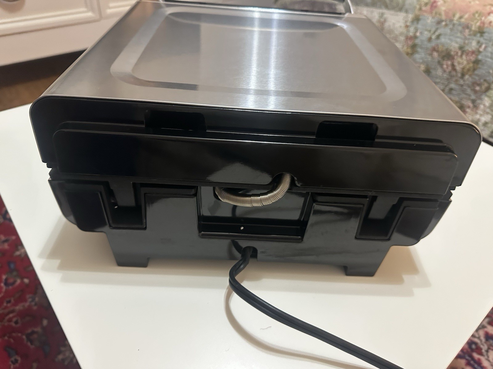 George Foreman Electric Contact Grill Stainless Steel Temp Control Timer