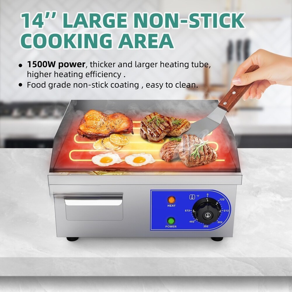 14 Inch Commercial Electric Griddle Grill