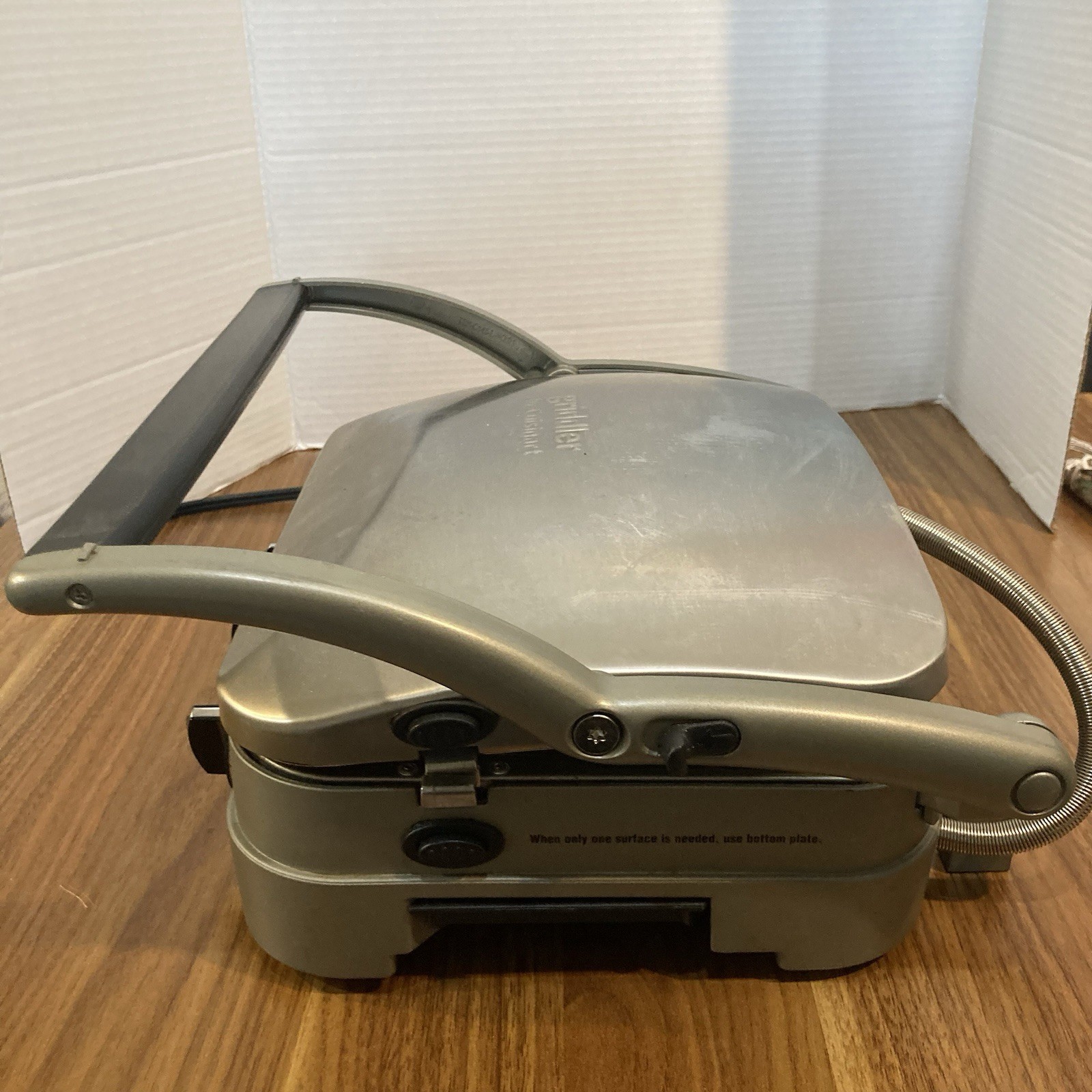 Cuisinart 5-in-1 Griddler Grill Panini Press GR-4N Stainless Steel Waffle Plates