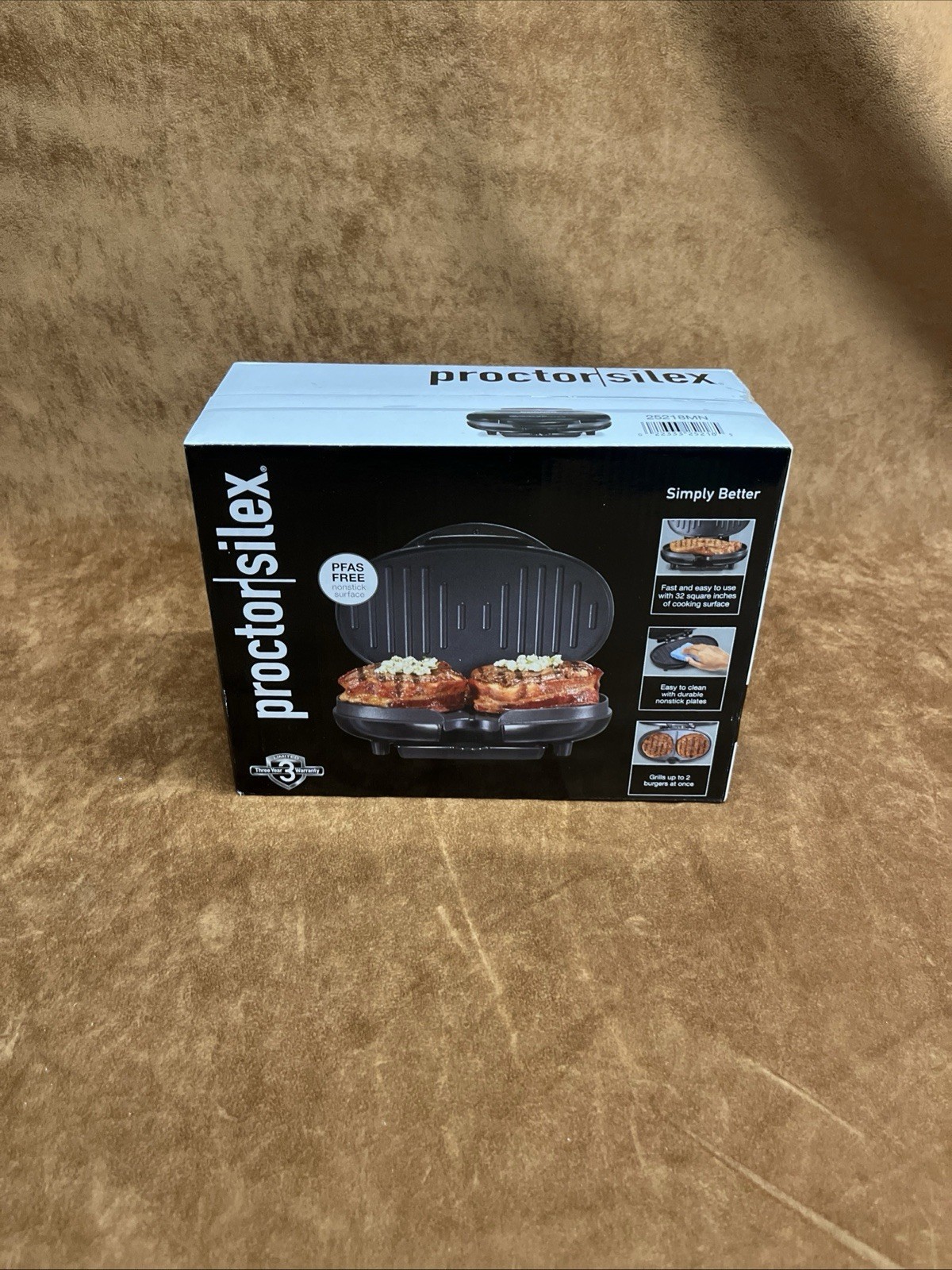 Proctor Silex Compact Grill, Brand New