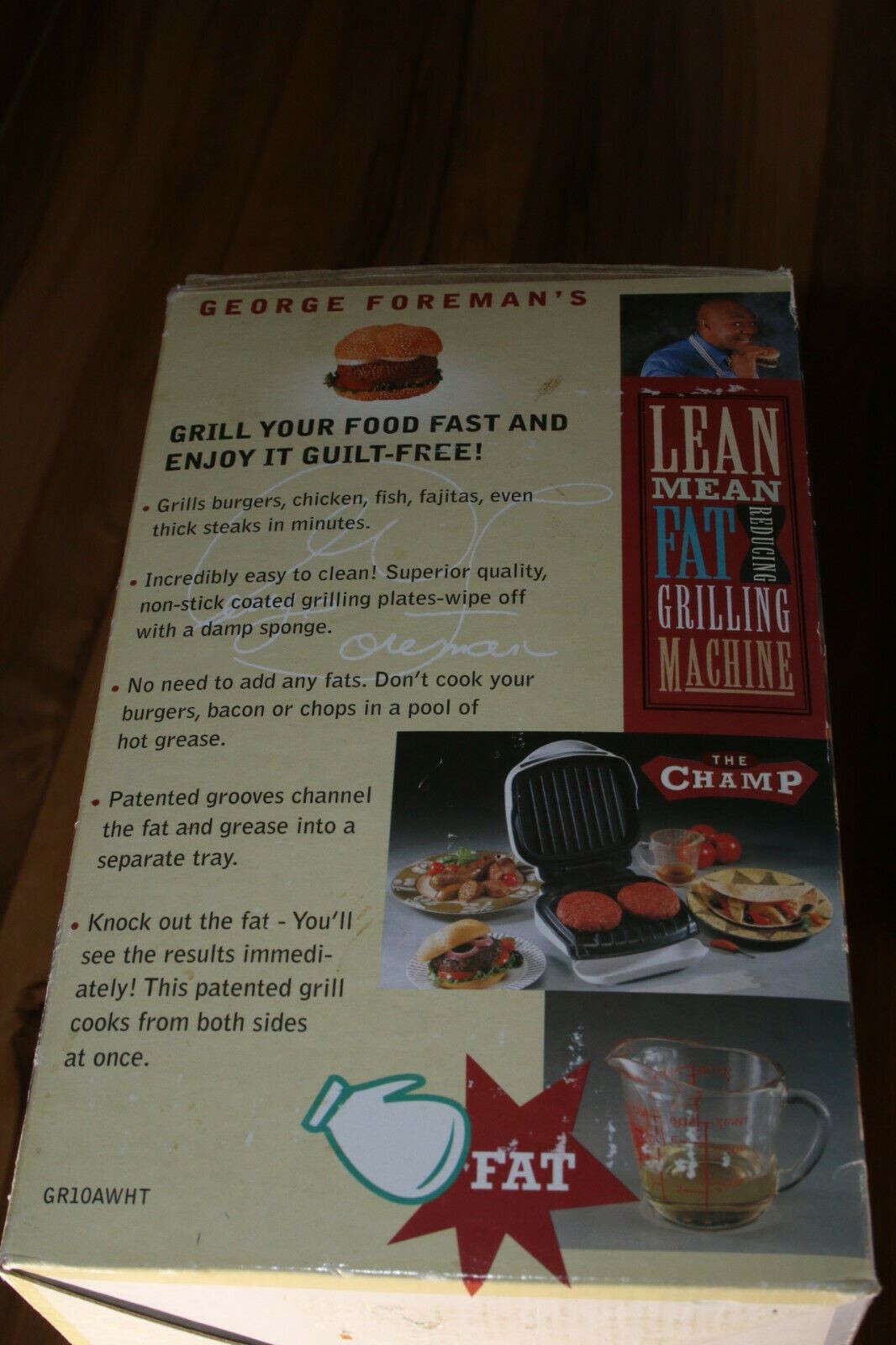 George Foreman Lean Mean Fat Reducing Grilling Machine GR10A White – TESTED