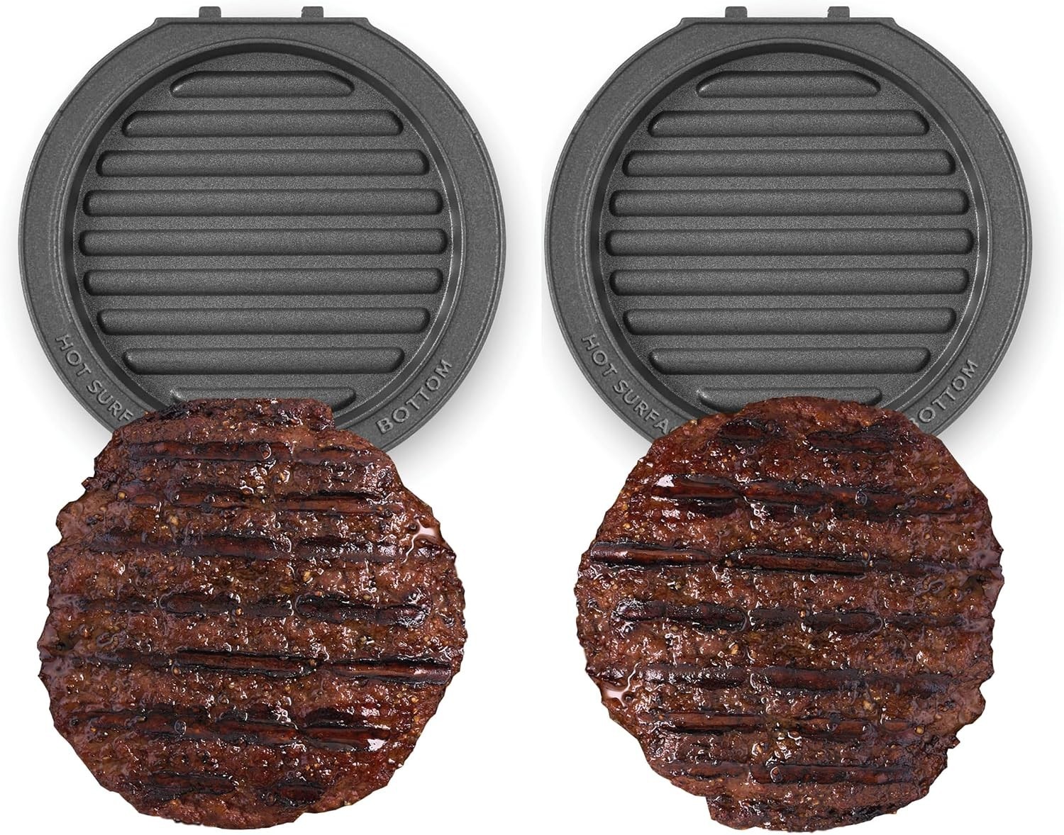 Nonstick Removable Grill Plates Mini Maker Two Cooking Plates Dishwasher Safe US