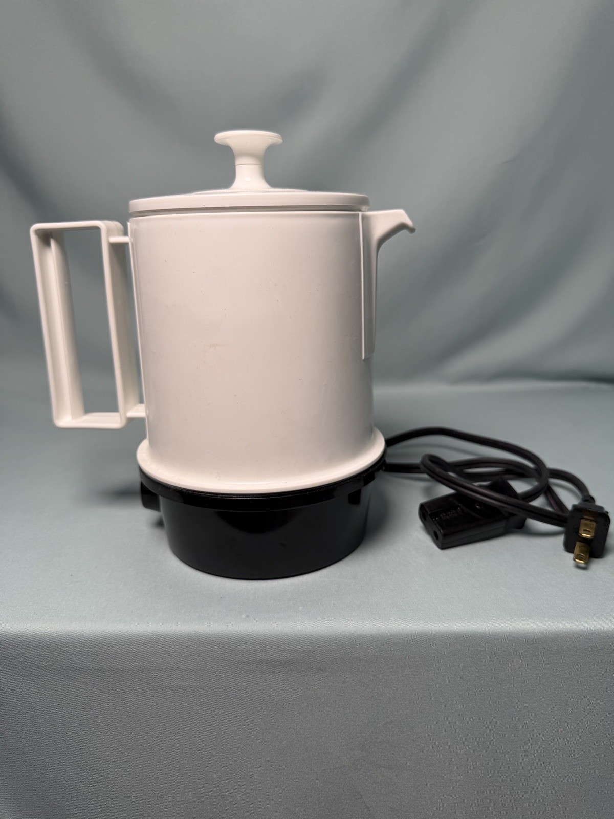 Blue Floral Regal Poly Hot Pot 5 Cup Electric Tea Coffee Water Kettle.