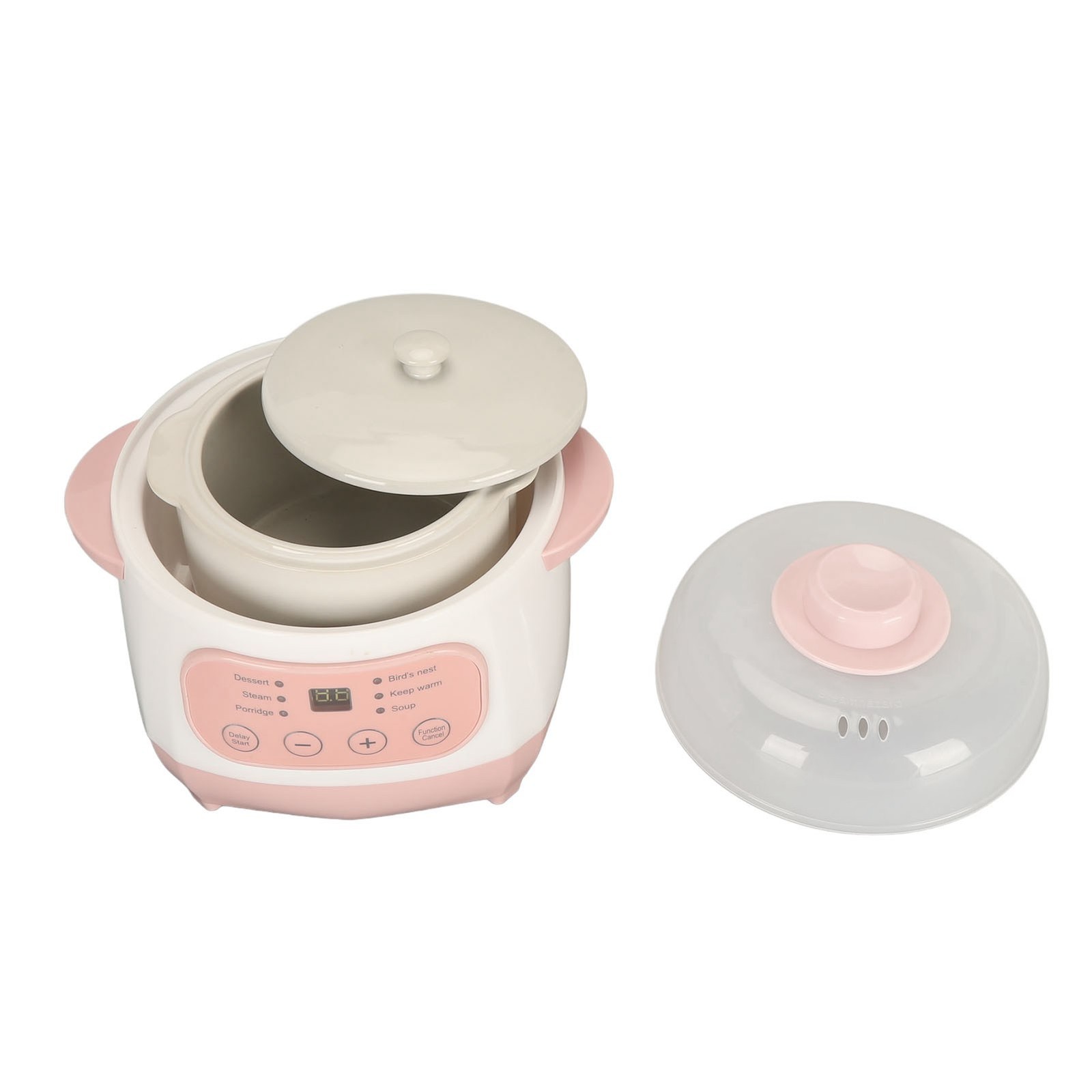 Electric Stew Pot 1L 200W Anti Dry Burn Safe Intelligent Electric Ceramic Cooker