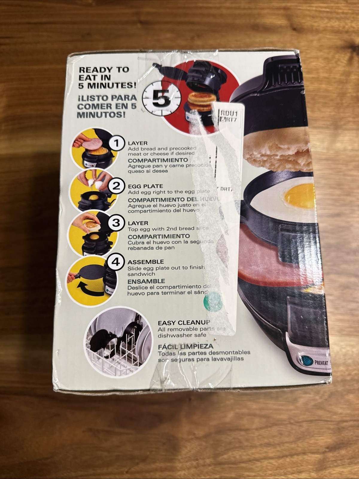 Hamilton Beach Breakfast Sandwich Maker – Black – 25477G