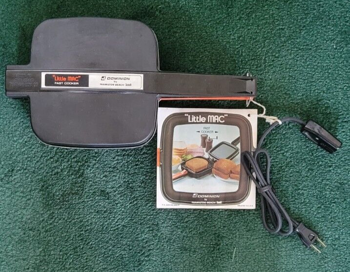 JOE NAMATH “Little Mac” 60 Second Burger Machine Hamburger Maker 2108