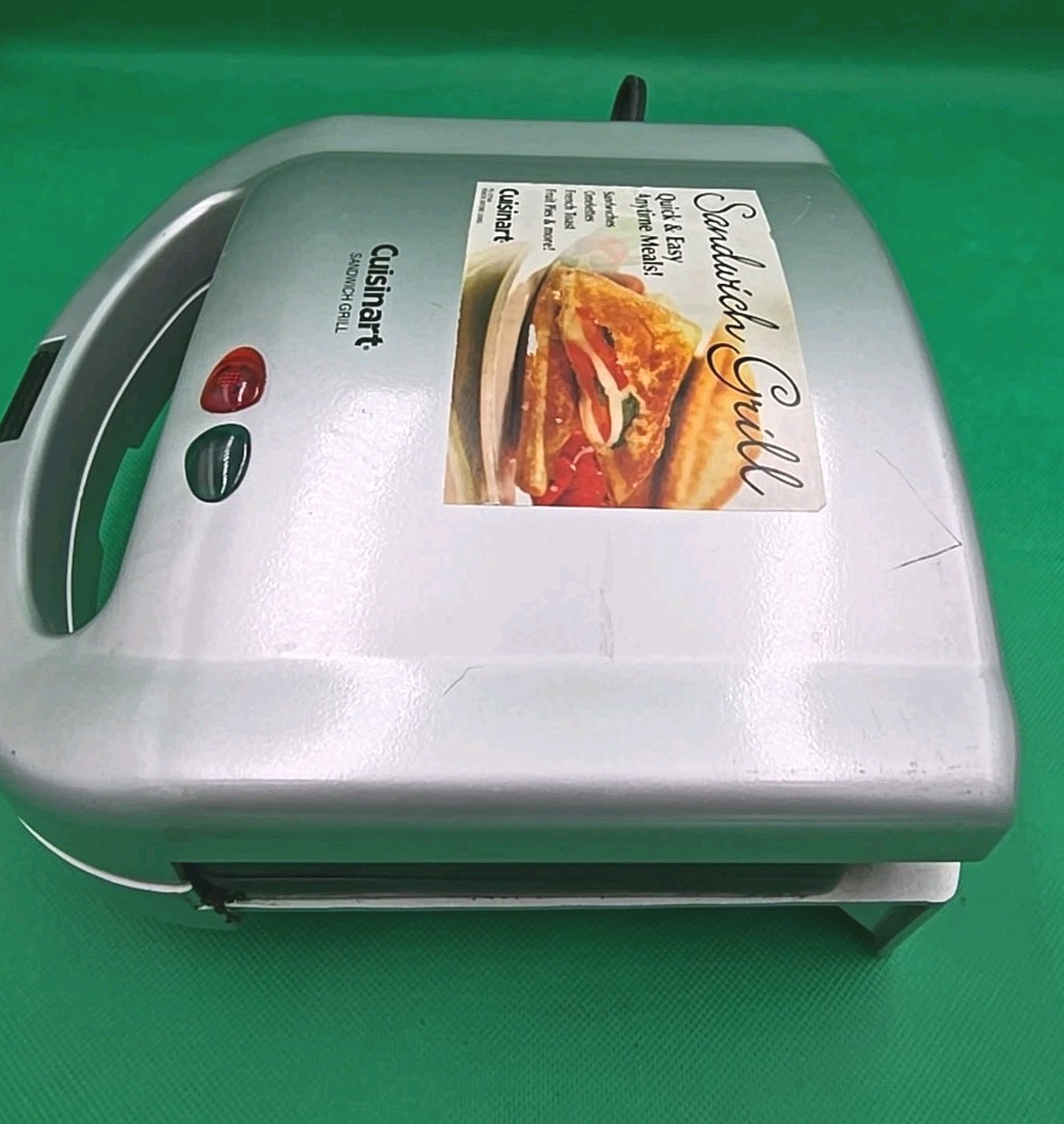 Cuisinart Sandwich Grill Countertop Cooking Dual Non-Stick PG12754A
