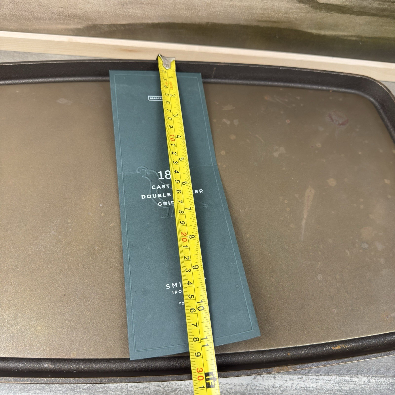 Williams Sonoma Smithey Seasoned Cast Iron Double Burner Griddle Broken Handle