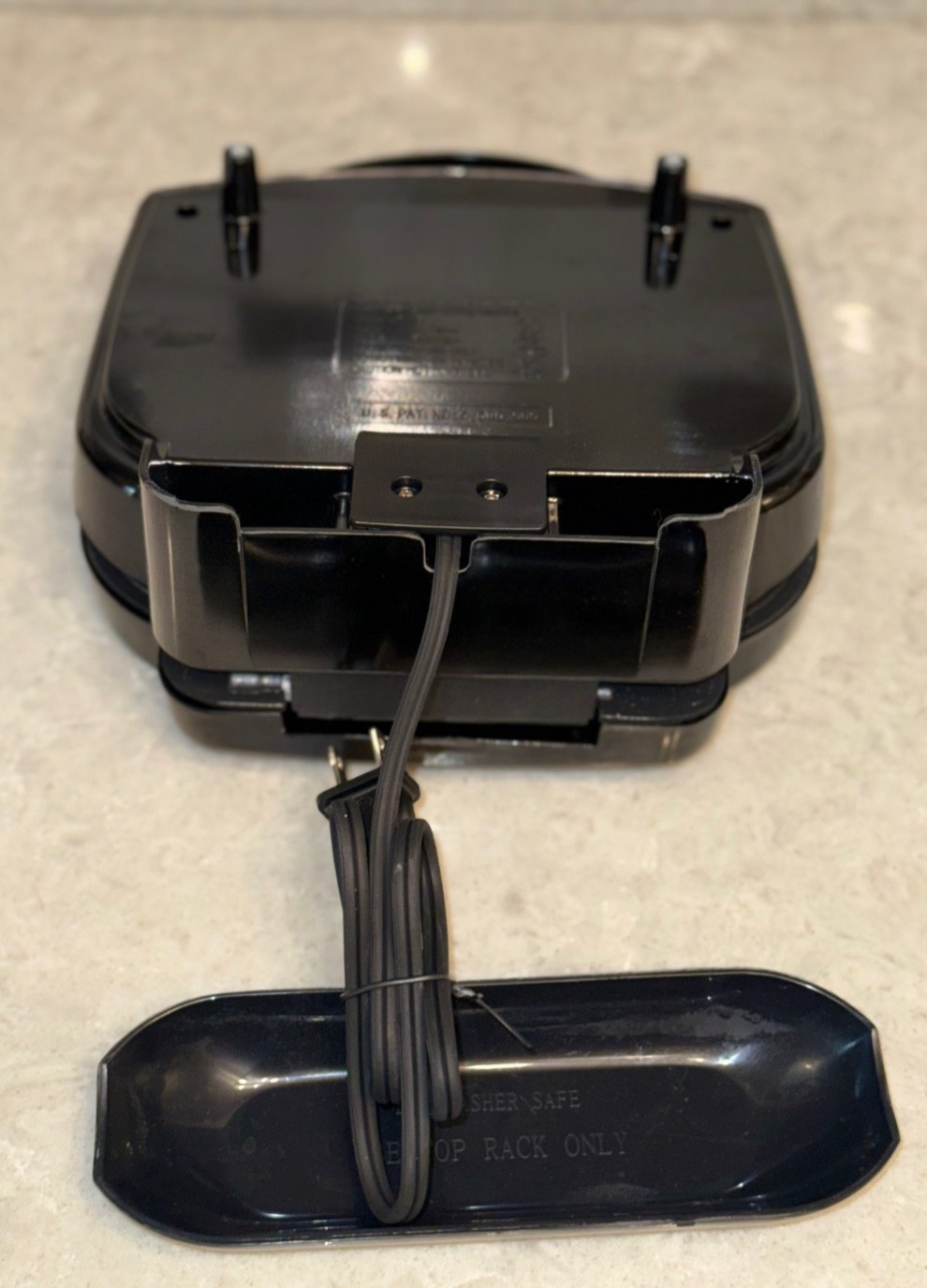 George Foreman 36 sq in Champ Grill GR10B Black Compact with Drip Tray BRAND NEW