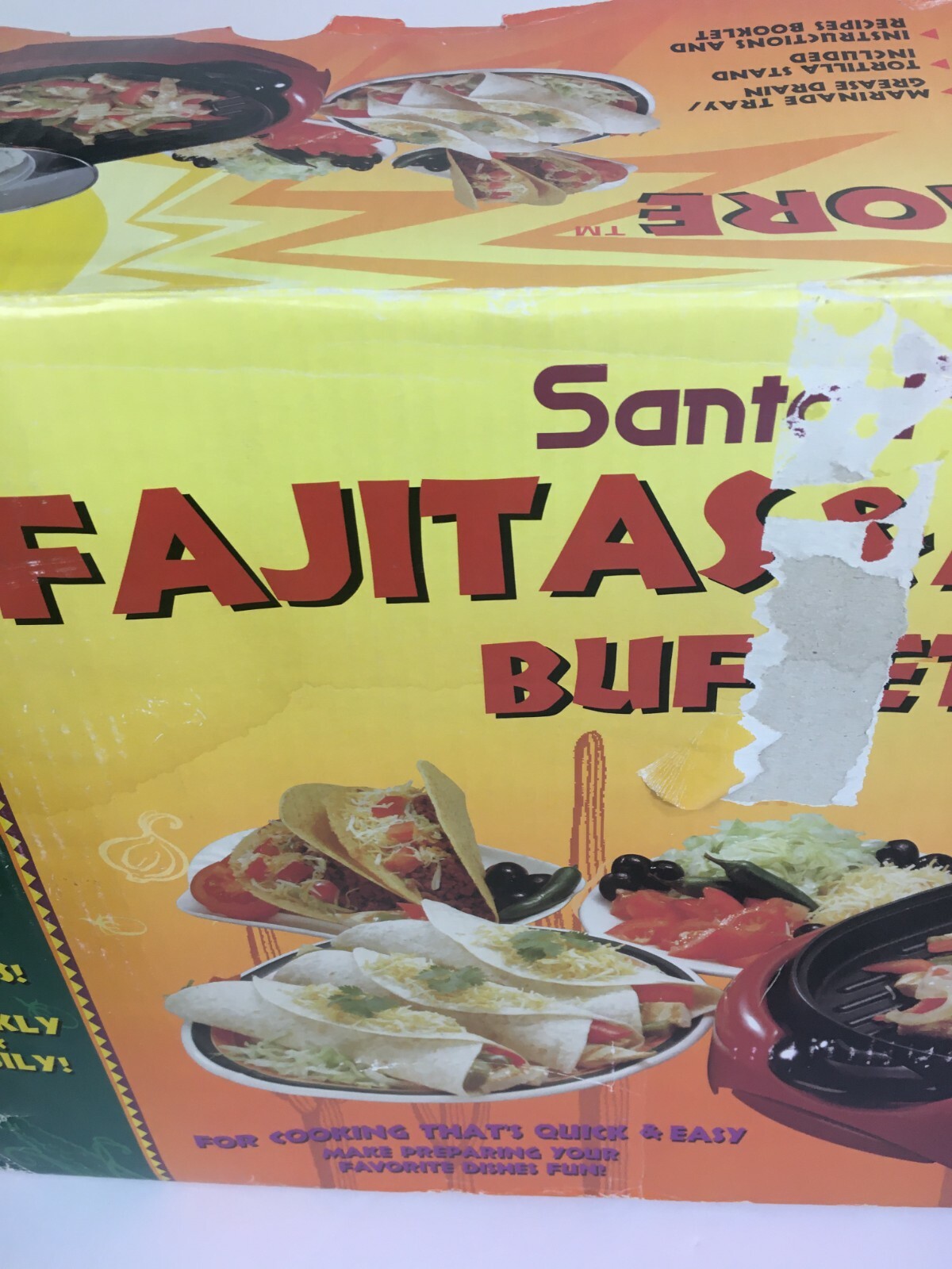 SANTA FE FAJITAS & MORE BUFFET MODEL# WG2SFR “Red” NEW.