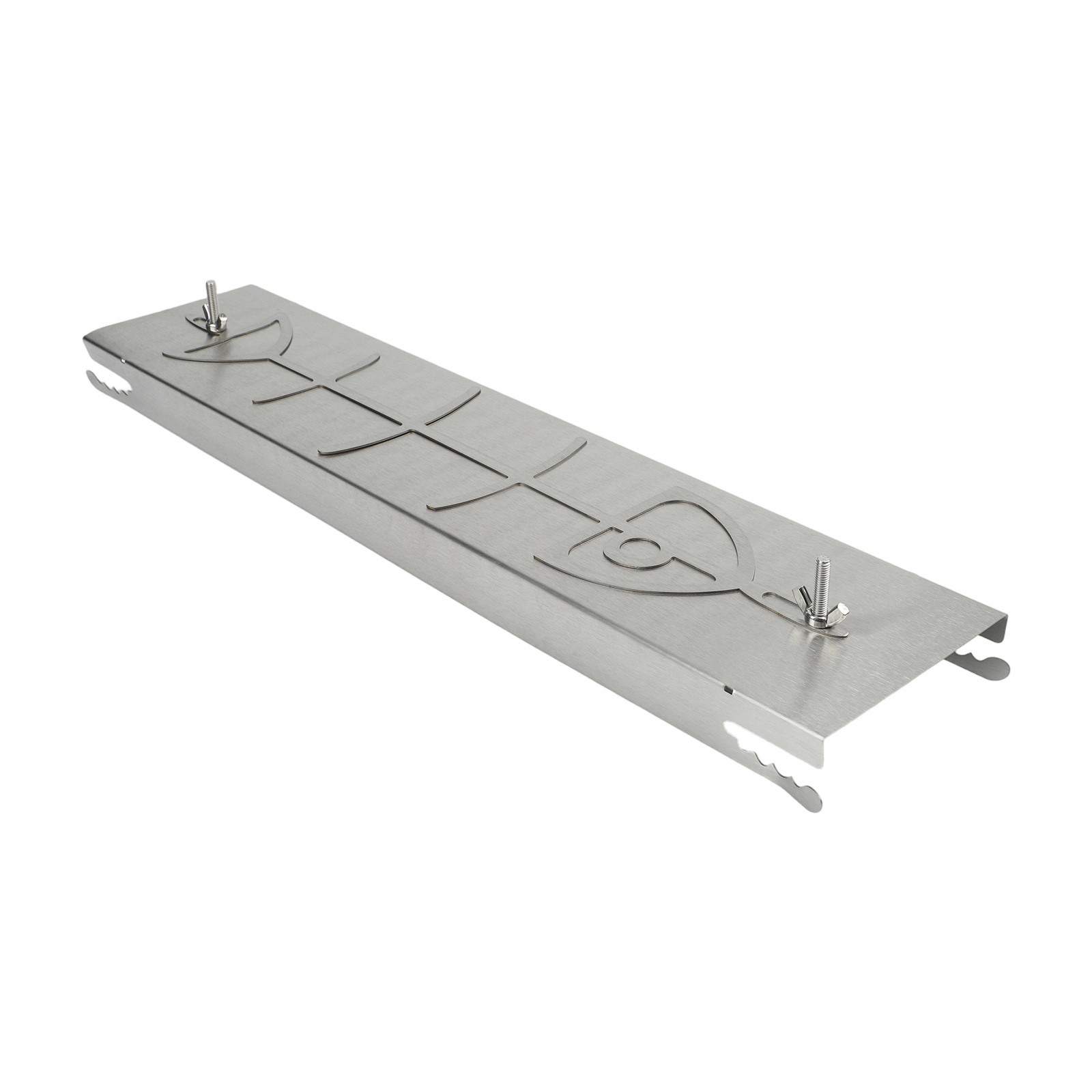 Salmon Holder for Kettle Barbecues Stainless Steel 52×11 5×3 cm Rotating Design
