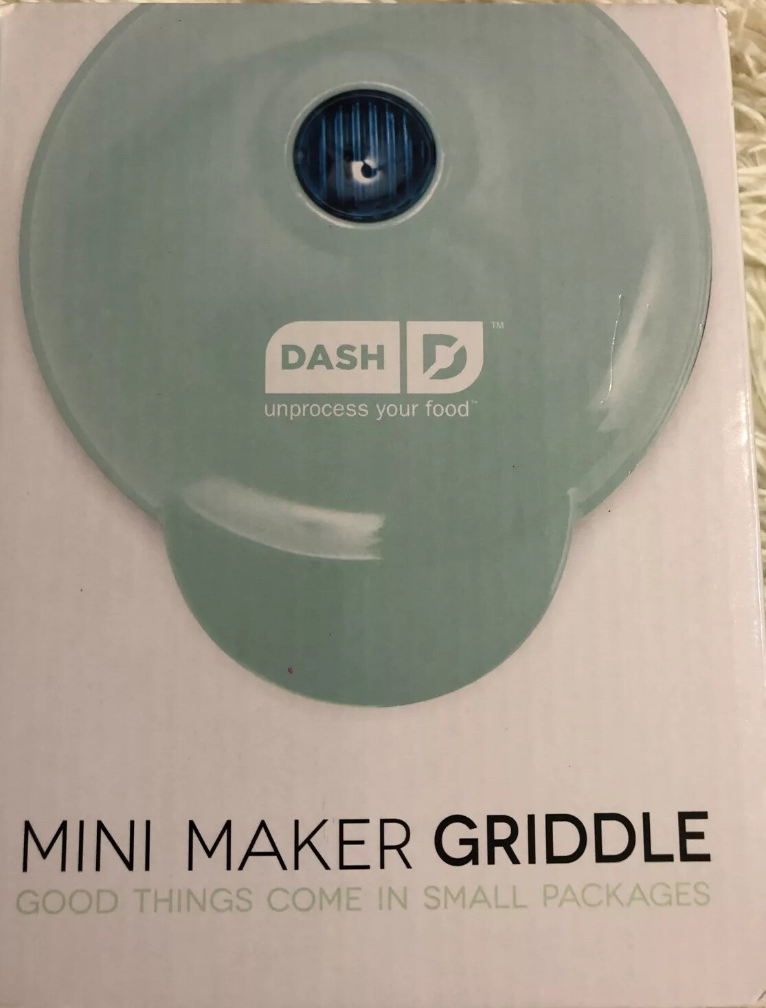 Dash Mini GRIDDLE for Pancakes Eggs Burgers Cookies, Aqua New Dorm Cooking