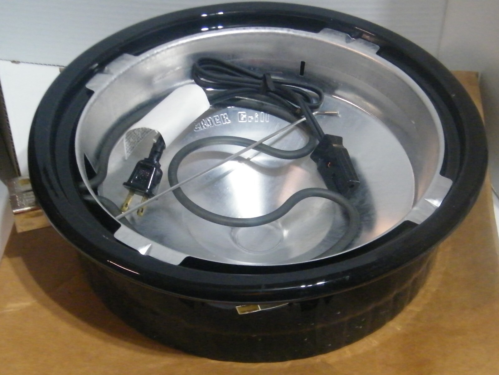Rival Crock Grill Smokeless Indoor Electric Grill Black USA 5750 NIB
