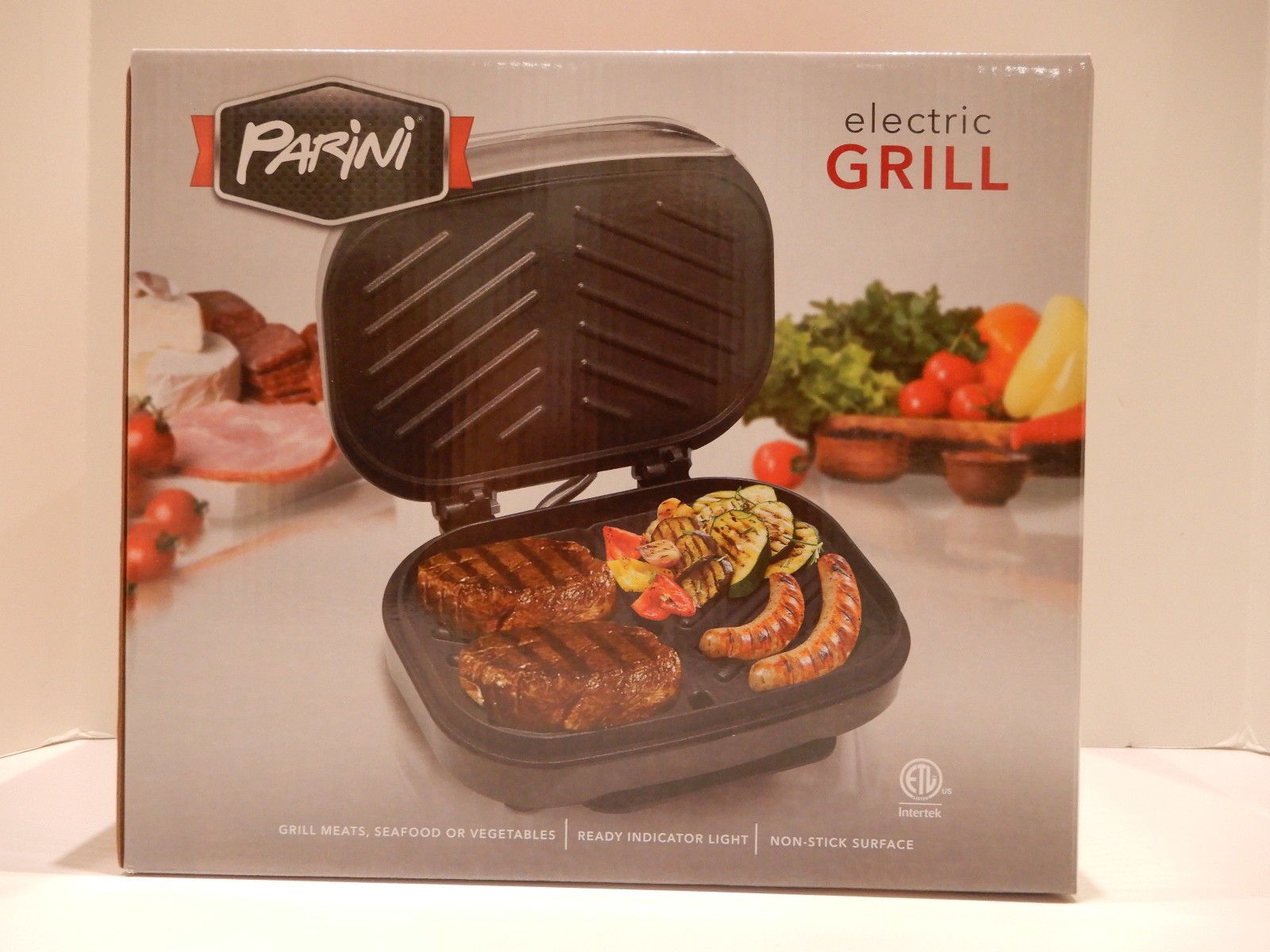 Parini Electric Grill – Meats, Seafood Vegetables! Non stick Surface NIB