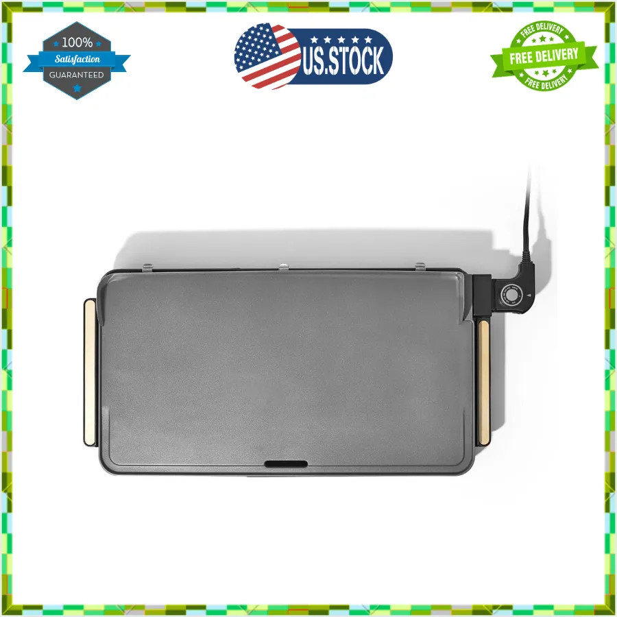 Beautiful Drew Barrymore XL Electric Griddle 12 x 22 Nonstick Black Sesame