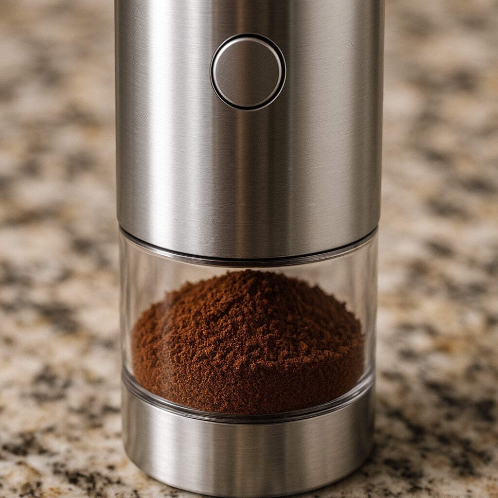 Electric Coffee Spice Grinder Stainless Push Button