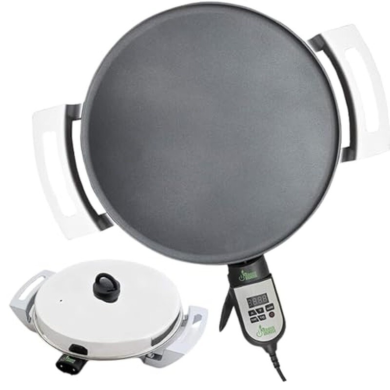 Digital Electric Griddle Injera Lefse Pancake Even Heat Distribution 16 In New
