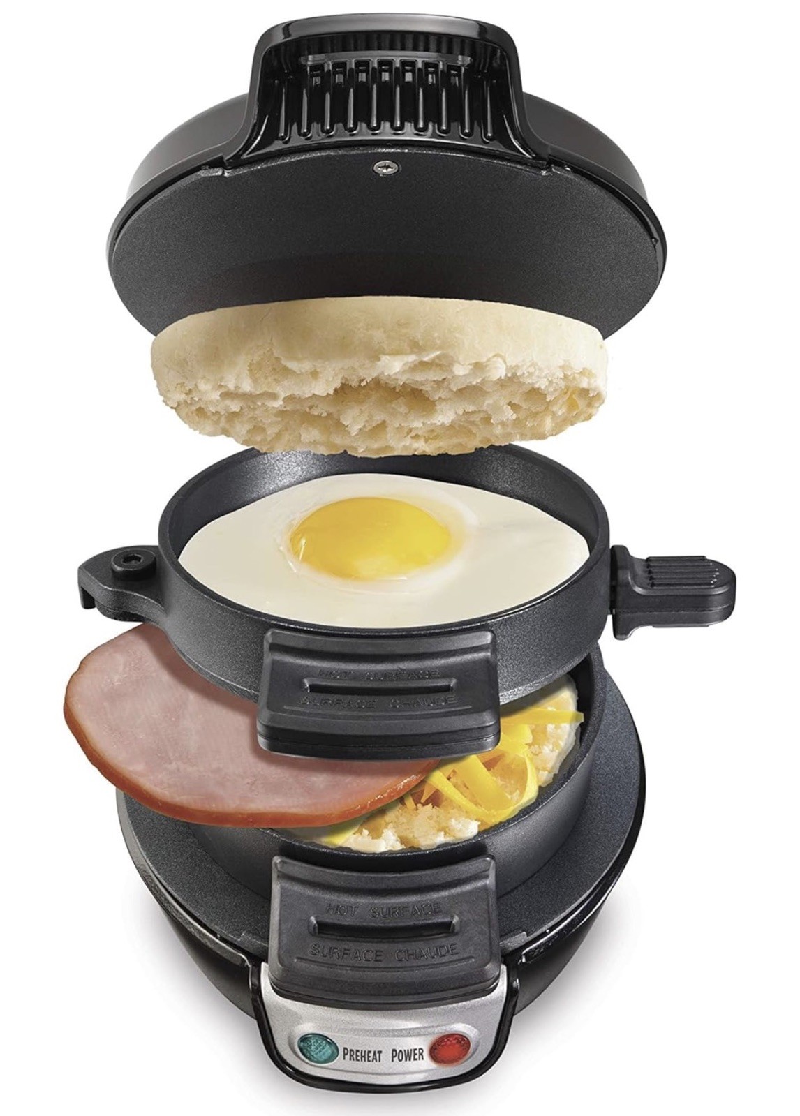 Hamilton Beach Breakfast Sandwich Maker Model 25477G Egg McMuffin Style
