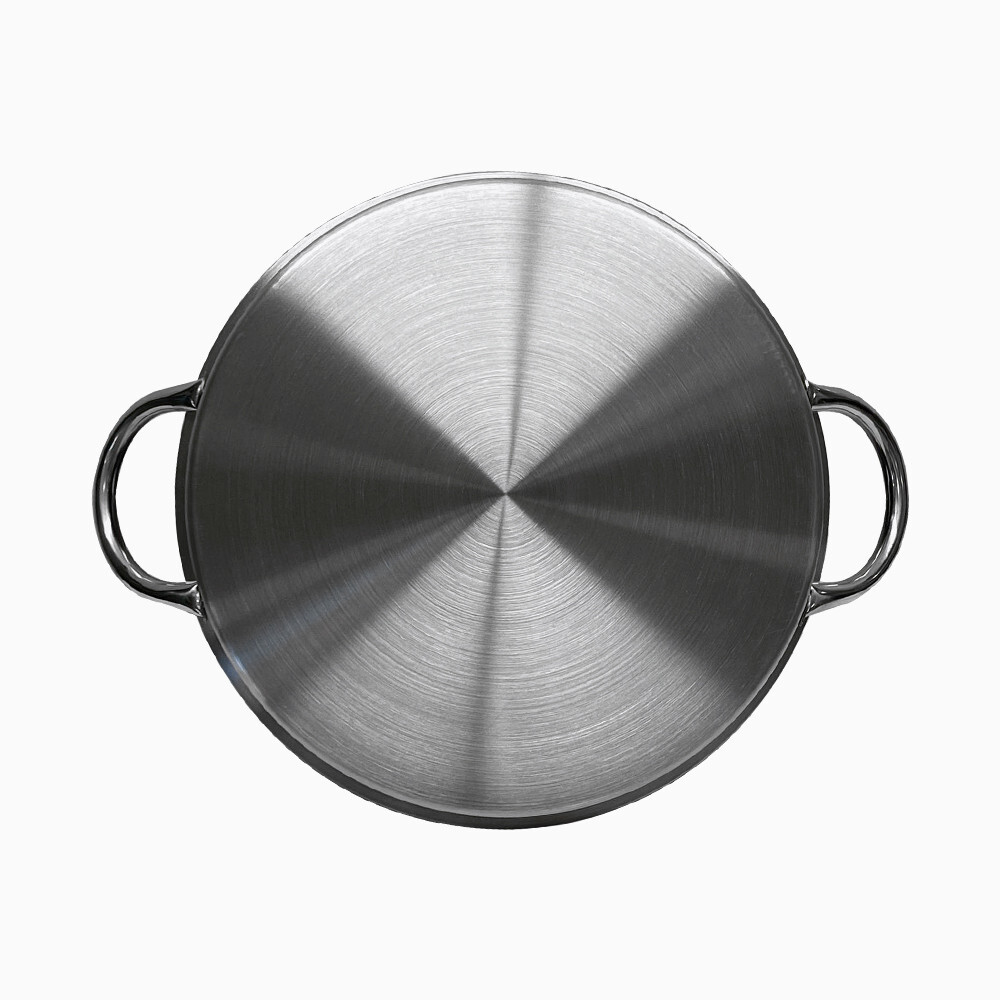 24-1/2″ Depth HD Non-Stick Stainless Steel Comal Griddle Pan Grill With Handles