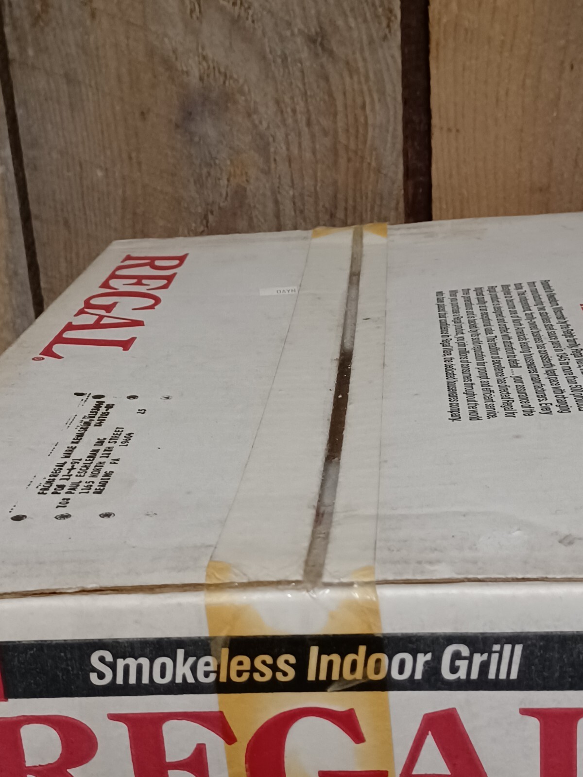 Vintage Regal Griller 2 Smokeless Electric Indoor Grill Model K6708 New in Box