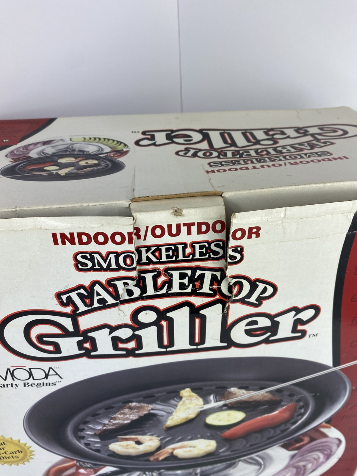 Grill Countertop Portable Smokeless Tabletop Griller 3-in-1 Indoor Outdoor New