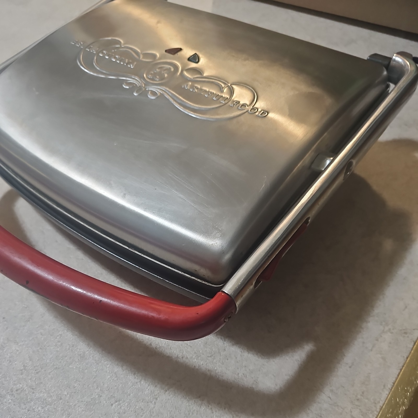 Bella Cucina Artful Food E207393 Panini Grill Sandwich Maker Press