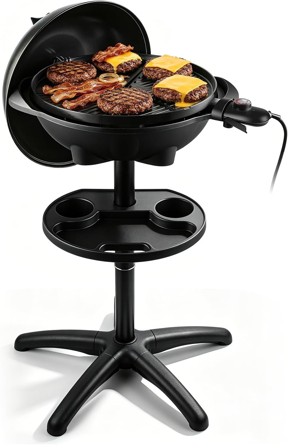 Electric Grill, Techwood 2-In-1 Portable Indoor/Outdoor Grill, 1750W Removable S