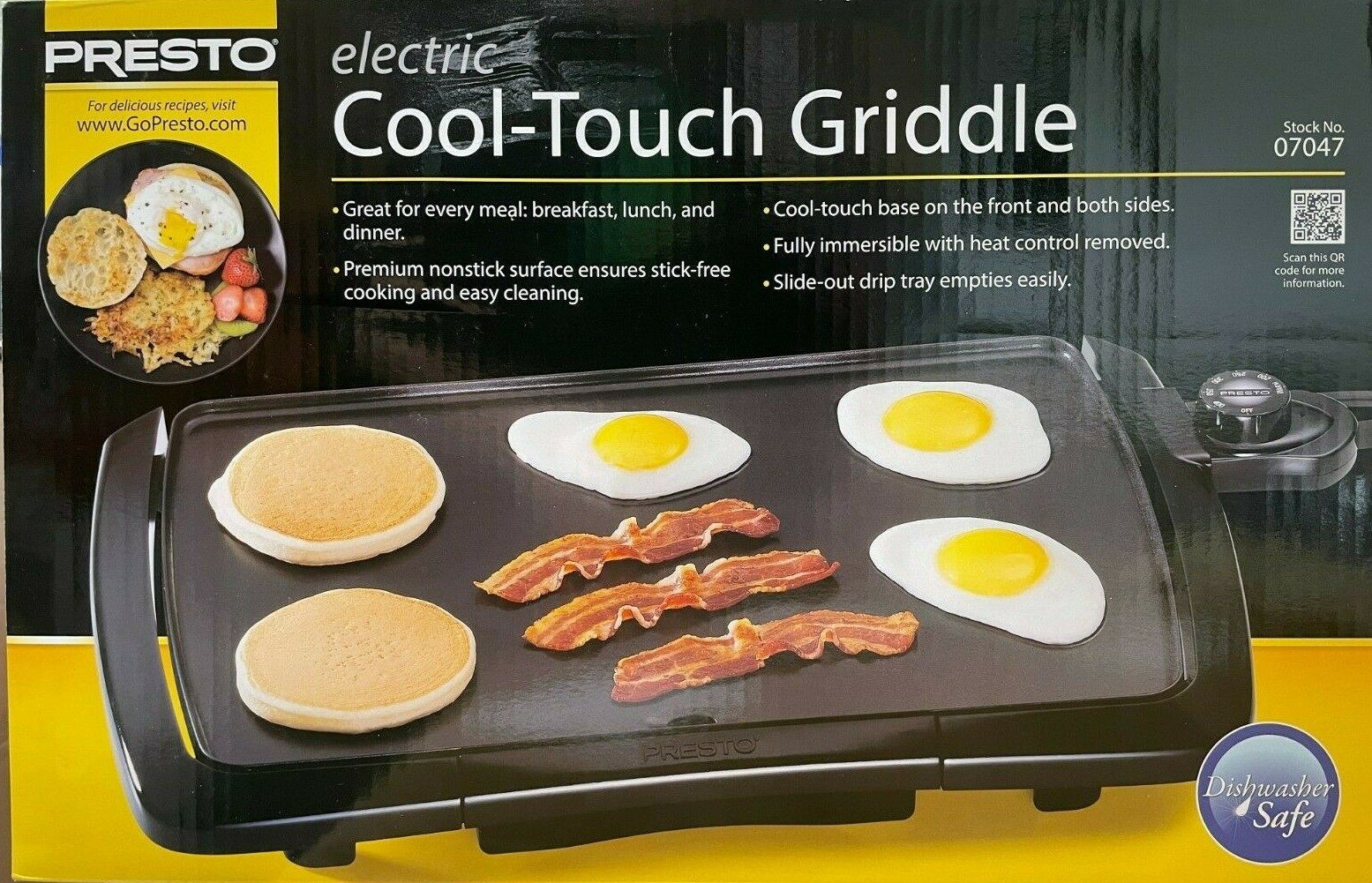Presto – 07047 – Cool Touch Electric Griddle
