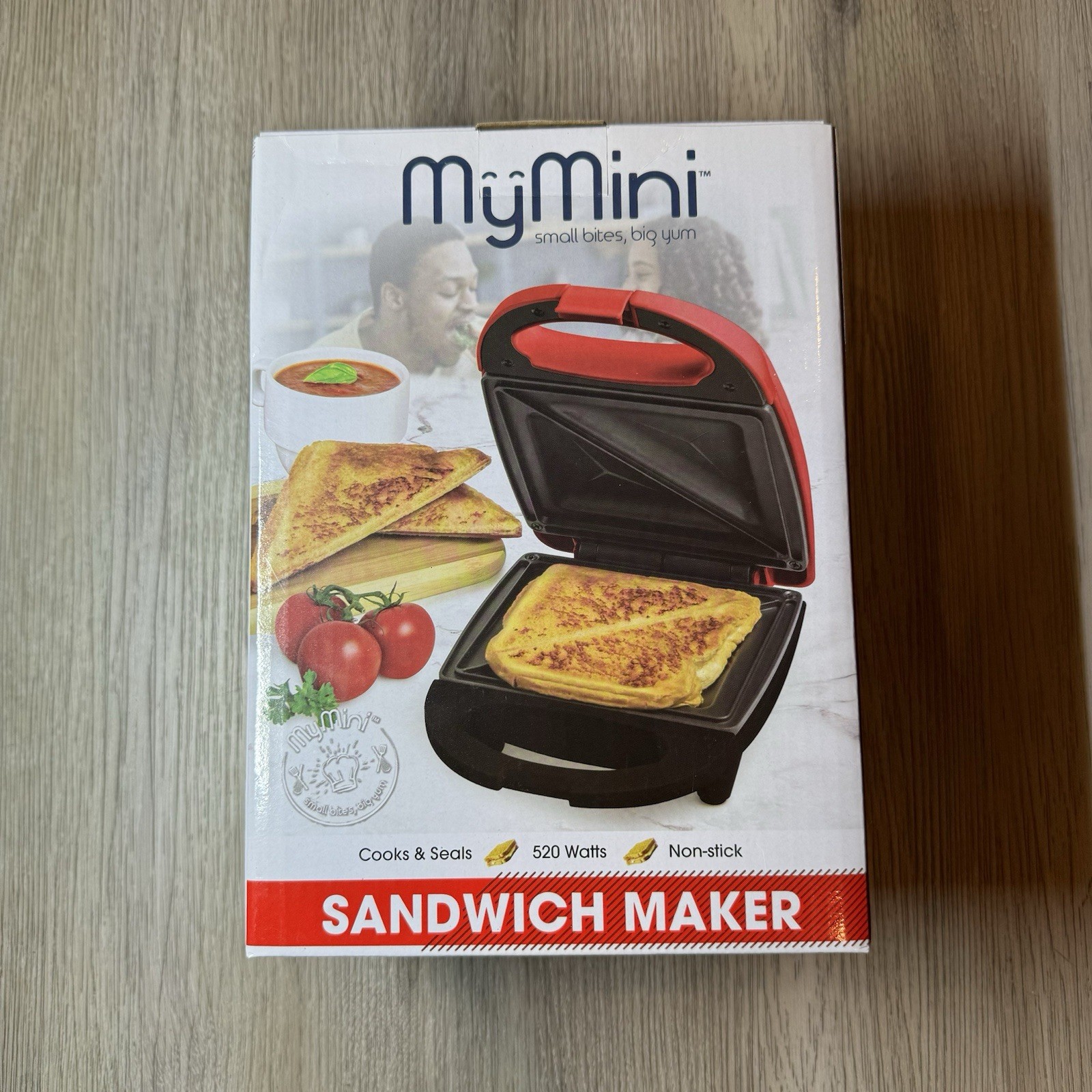 Nostalgia My Mini Sandwich Maker Red Brand New – open box