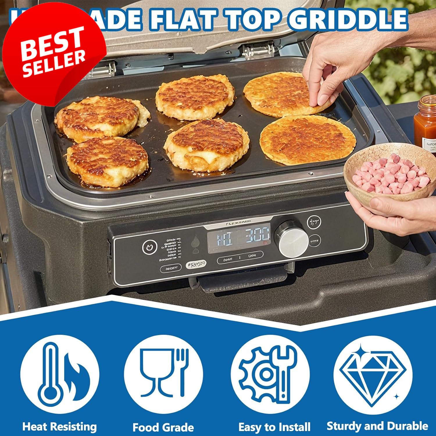 Ninja Woodfire XL Griddle Plate XSKGRIDLXL Nonstick OG850 OG951 OG952 – US