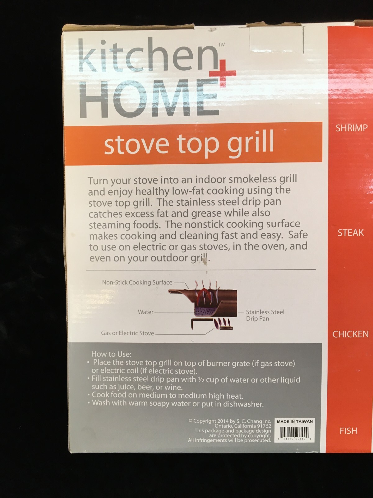 KITCHEN + HOME Stove Top Grill 2014