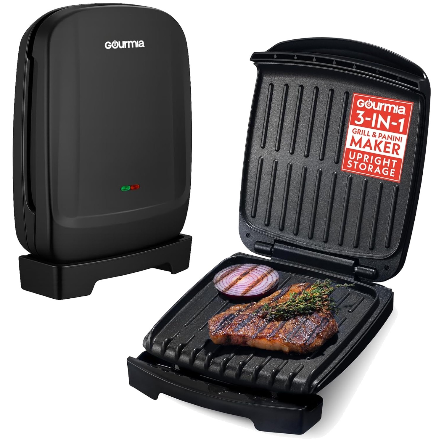 4-Serving Indoor Grill & Panini Maker